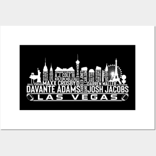 Las Vegas Football Team 23 Player Roster, Las Vegas City Skyline Posters and Art